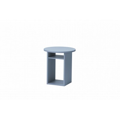 旭川家具　cosine　コサイン　ボックスサイドテーブル　ブルー_05973【配送不可地域：離島・沖縄】【1741278】