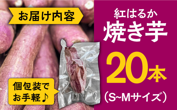 【数量限定】【ねっとり甘い熟成サツマイモ】冷凍焼き芋（紅はるか） 20本(S～M) / さつまいも やき芋 冷凍 小分け 個包装 / 南島原市 / 池田海陸物産 [SEW001]