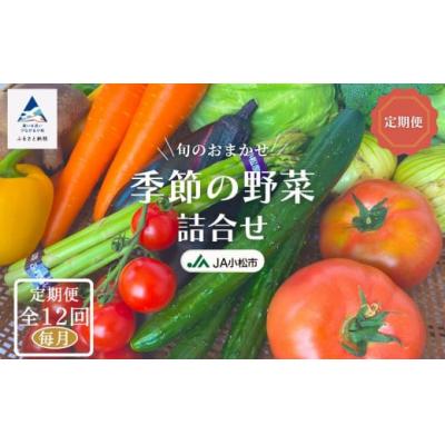 ふるさと納税 小松市 【12ヶ月定期便】小松市産季節の野菜詰め合わせ 定期便 JA小松 野菜定期便
