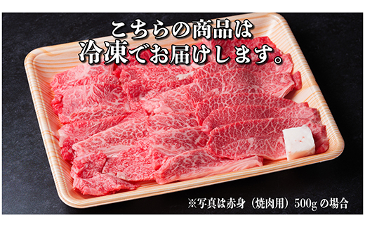 飛騨牛　厳選赤身　焼肉　1kg(500g×2)　A4～A5等級　黒毛和牛　BBQ用　小分け【配送不可地域：離島】