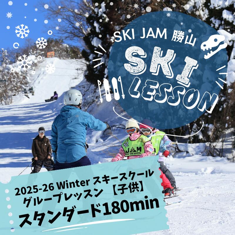 【ふるさと納税】グループレッスン【子供】【スタンダード180分】(1名様) / スキー場 チケット 券 体験 レッスン 受講券 アクティビティ アウトドア スキージャム勝山 北陸 福井県 勝山市