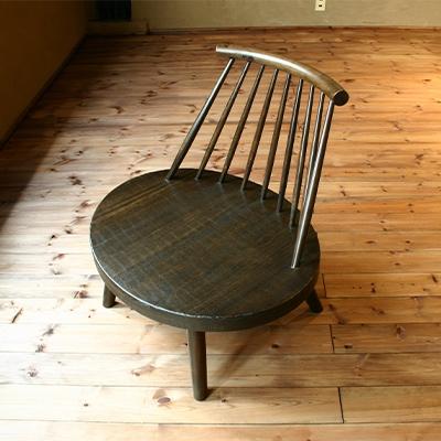 ふるさと納税 大川市 日本の職人の細かな技が魅せる【異邦人 あぐら椅子 1脚】職人MADE大川家具『境木工』