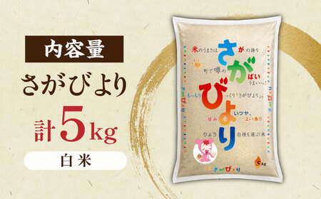 【もっちり甘い】令和6年産 新米 さがびより 白米 5kg / 佐賀県 / 株式会社JA食糧さが[41ADAR015]