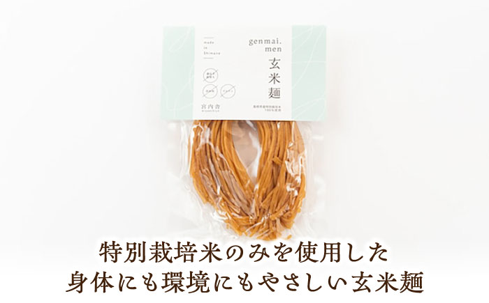 グルテンフリーの玄米麺と日本海のあごだし麺つゆセット（6食） 島根県雲南市/合同会社　宮内舎 [AIBM002]