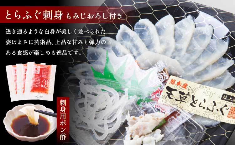 【緊急支援品・数量限定】1日25セット限定！ふぐの王様！とらふぐ国産最高級！天草 とらふぐ てっさ・ちり 贅沢セット（3〜4人前） 