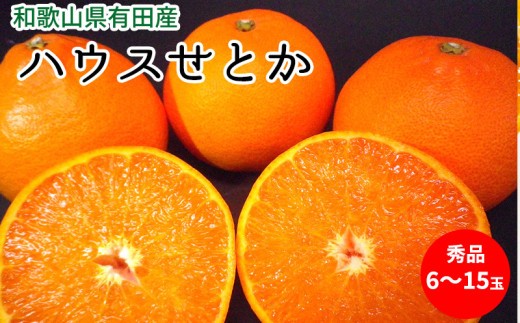 
                  【2027年先行予約】ハウスせとか 秀品 6～15玉 和歌山県有田産【ミカン 蜜柑 春みかん 柑橘】_U6302
                