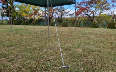 ハンマー不要の回転式ペグ [くるくるペグ] ロングタイプ 8本セット ステンレス製 燕三条製 防災用品 キャンプ用品 アウトドア用品  【018S030】 