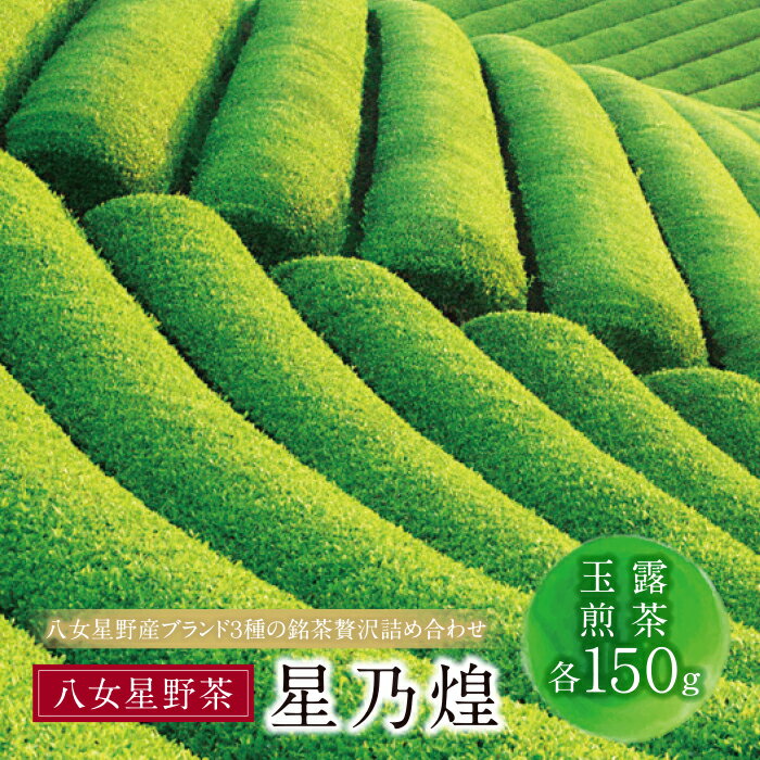 【ふるさと納税】星乃煌(玉露・煎茶 各150g) 詰め合わせ 日本茶 煎茶 緑茶 茶葉 国産 福岡県 贈り物 お歳暮 U26-07