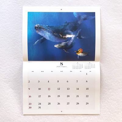 ふるさと納税 茨木市 2026菜生カレンダー キングペンギンの旅 【数量限定】 |  | 02