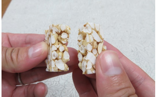 玖珠米と大分県産もち麦で作った”もち麦おこし”（黒糖味８袋） 玖珠米 玖珠町 もち麦 ポンおこし もち麦おこし 黒糖 グルテンフリー 小麦粉アレルギー 無添加 無着色 お菓子 安心安全 小腹 おやつ 