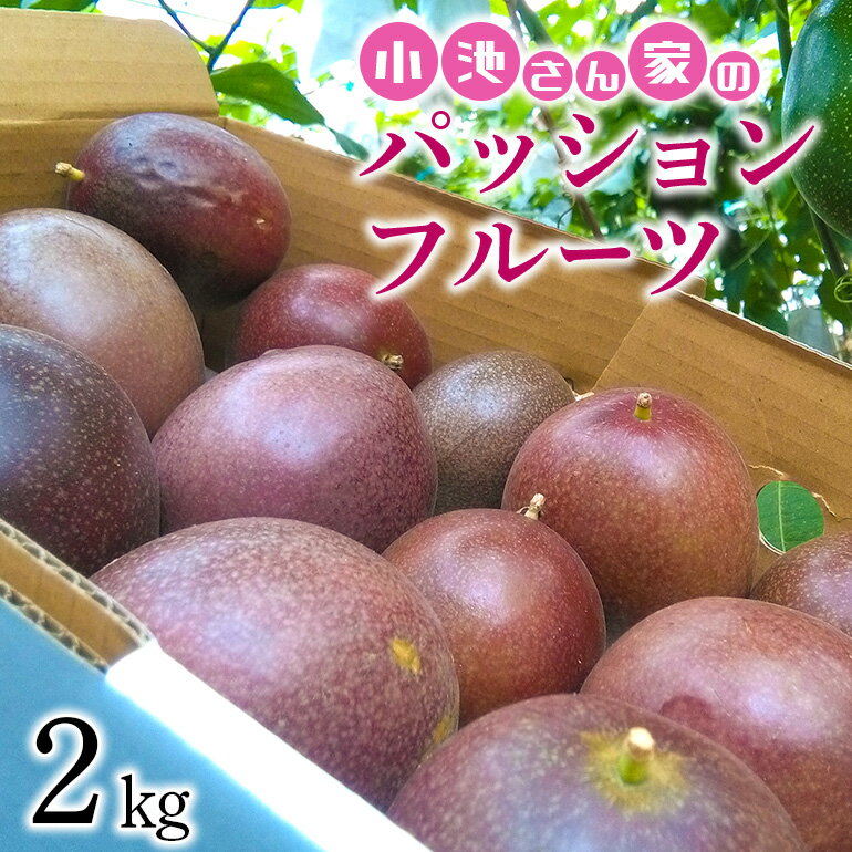 【ふるさと納税】小池さん家の パッションフルーツ 約 2kg ( 20玉 以上 ） 果物 フルーツ くだもの 2キロ 沖縄 果実 南国フルーツ 沖縄県産 美味しい 甘い あまい 甘み 酸味 爽やか 産地直送 農家直送 産直 家庭用 沖縄県 糸満市 送料無料