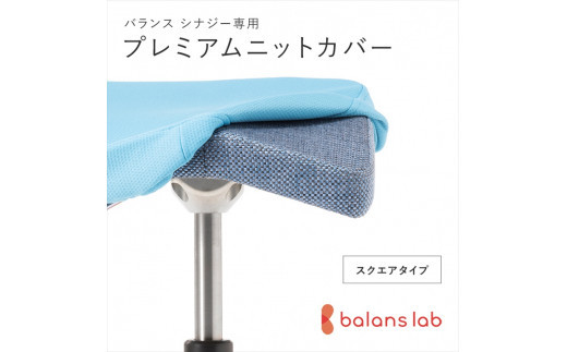 バランスシナジー専用プレミアムニットカバー（ライトブルー）スクエアシート用 はっ水加工【 バランス シナジー カバー 大阪府 門真市 】 272230_CM004VC04