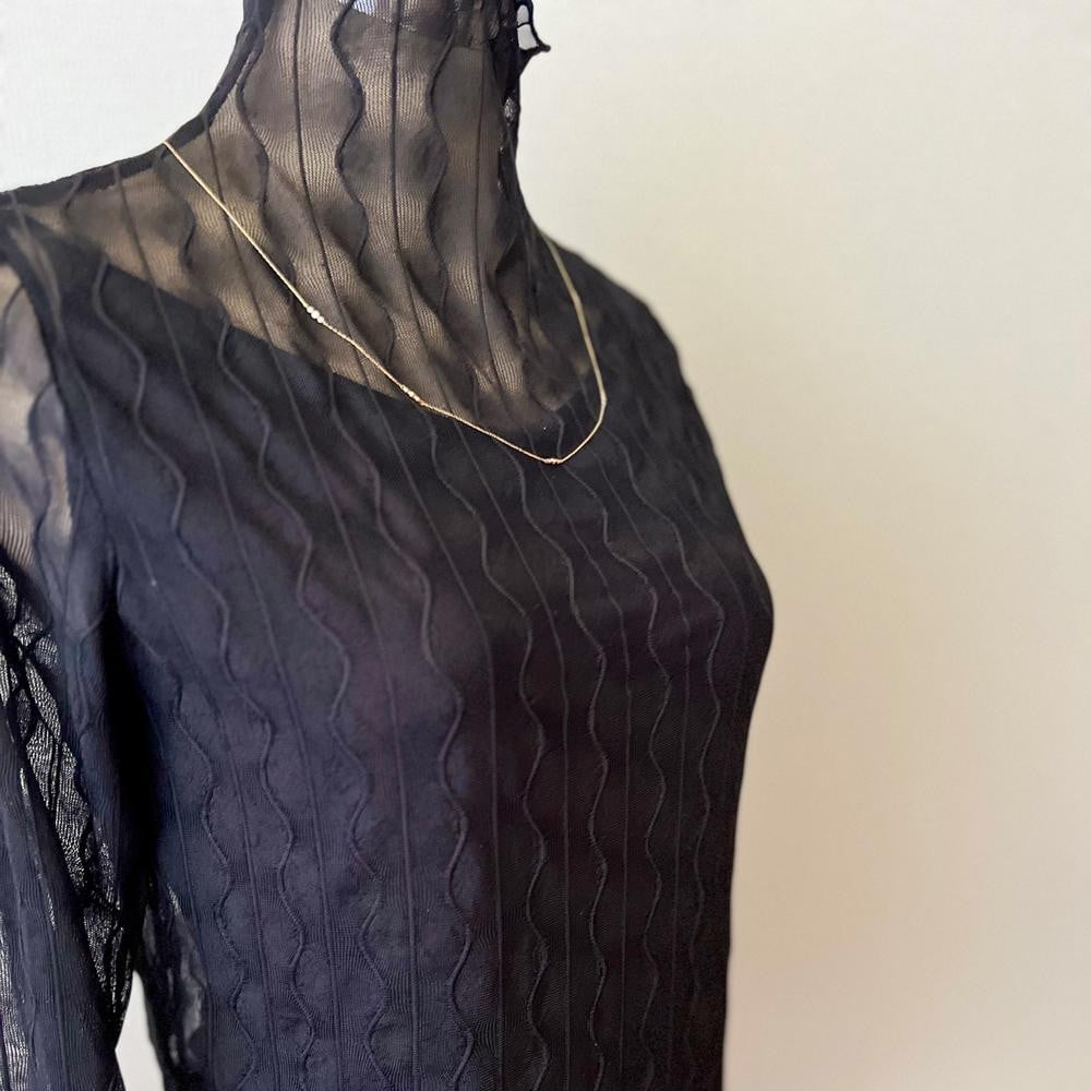 
                  【K10イエローゴールド ラボダイヤモンドネックレス】0.315ct 15粒のダイヤを美しくデザインしたロングネックレス 長さ60cm　K10-N005
                