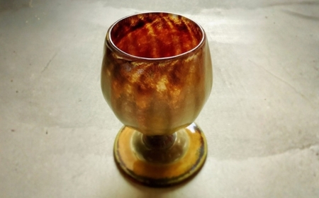 グラス砂漠のチューリップ-ピンク　桃 グラス タンブラー 手作り オリジナル 吹きガラス こだわりの逸品 ギフト プレゼント 自分用 人気 おすすめ