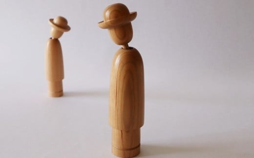 デクノボーこけし2本セット 【143】