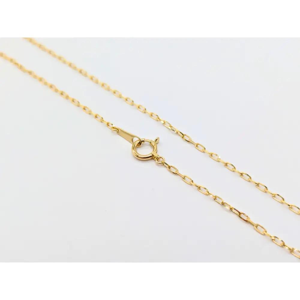 【18金イエローゴールドネックレス グリームカット長小豆0.6 50cm】｜ネックレス 富山市 山森製鎖 ジュエリー アクセサリー