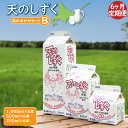 【ふるさと納税】【定期便：6回】 天のしずく 詰め合わせセットB 1000ml×6本 500ml×6本 250ml×6本 牛乳 ミルク　生乳100％ お取り寄せ 贈り物 中温殺菌 OSAKA FARMS 北海道 中標津町 中標津【51004】