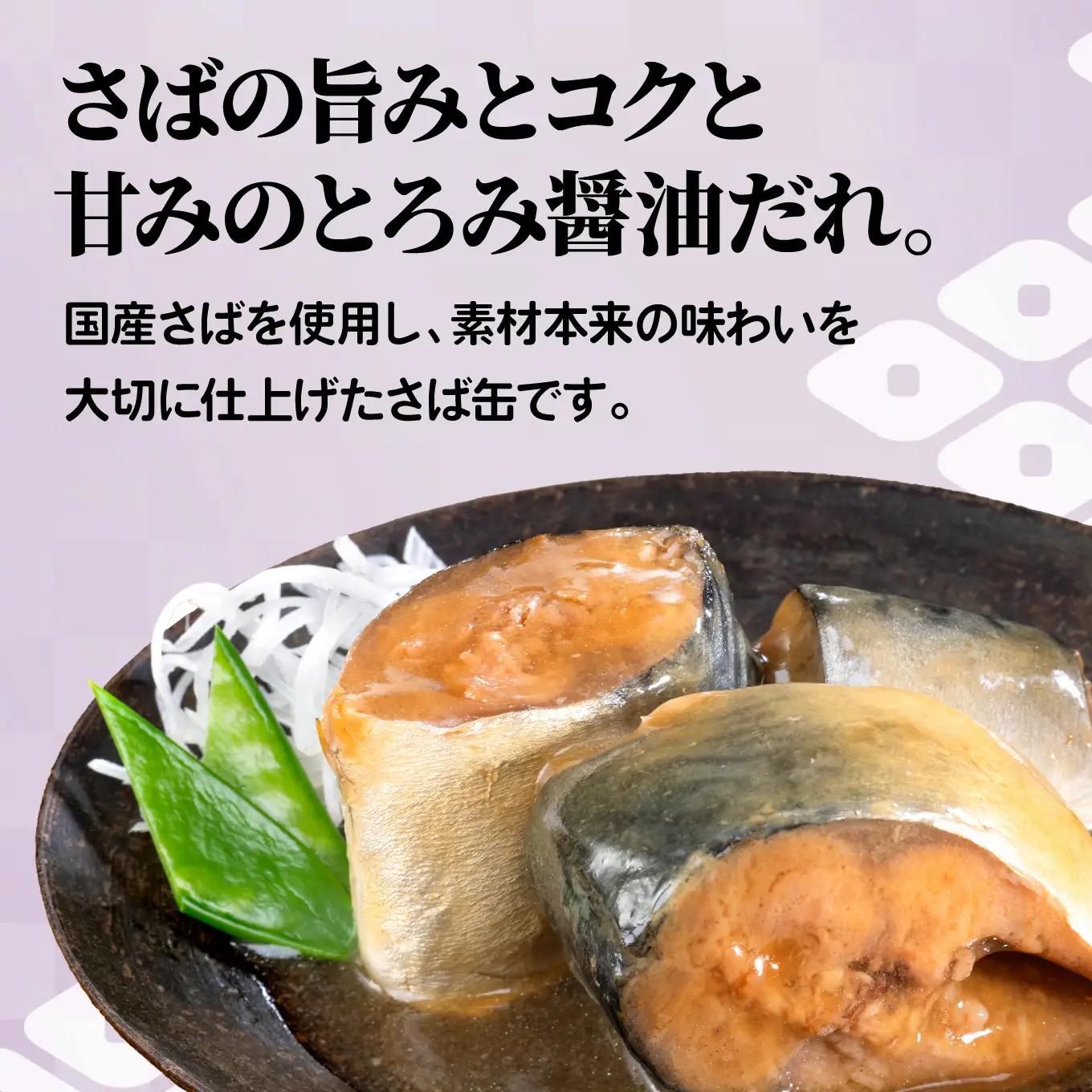 ごはんがうまい！日本のさば缶 照り醤油煮 150gx24缶　HOKO 宝幸　青森県 八戸市
