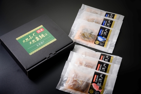 天然ふぐ&天然真鯛　生茶漬けセット(ふぐ3P、真鯛3P)　AE004