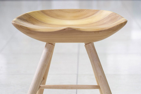 パーソナルスツール（背もたれ無し・高さ45cm） 国産 天然木 自然塗料 ORAe