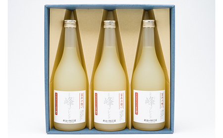 【レビューキャンペーン】青森県産りんごジュース「峰ブレンド720ml」×3本 釈迦のりんご園[hi-0003-002]