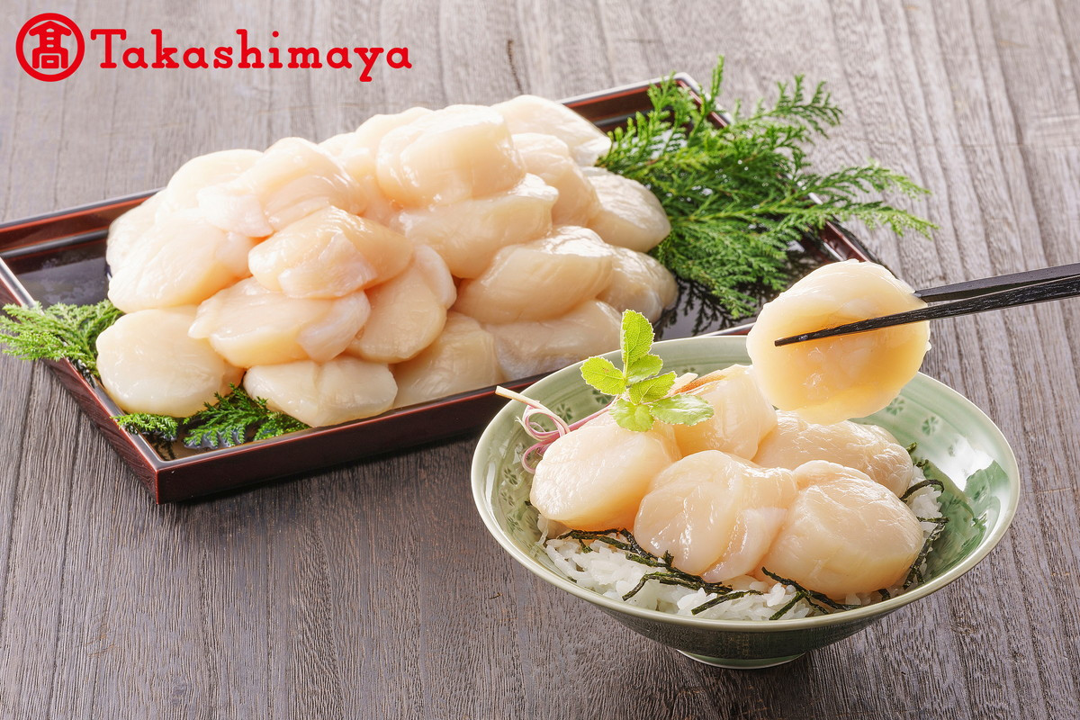 
            北海道野付産 ホタテ貝柱 大 1kg（500g×2）【高島屋選定品】【TK002NFT0】
          