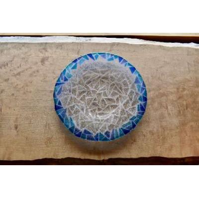 ふるさと納税 米原市 ガラスのお皿「MOZAIC PLATE」ブルー |  | 03