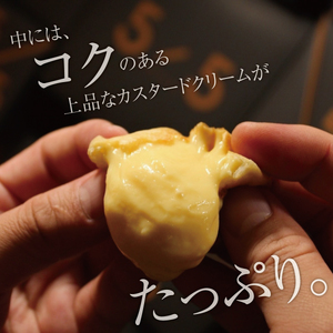 【一口の幸せ】プチもちシュー リッチカスタード 2箱  gobunnogo 5/5