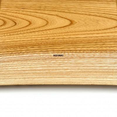 ふるさと納税 丹波市 ガラスのような木のお皿「一人膳 八寸」ケヤキ　Mサイズ　2枚セット |  | 03