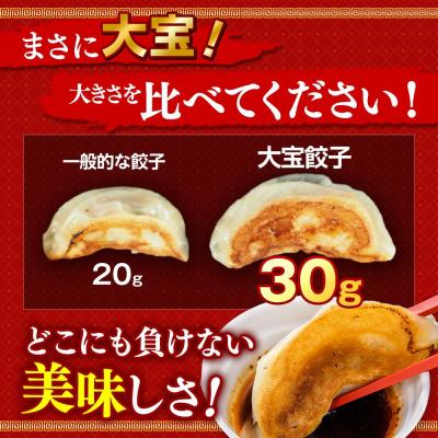 ふるさと納税 横浜市 国産食材、銘柄豚使用!肉汁あふれる!【横浜大宝餃子】もちもち国産ジャンボ大宝餃子　30個×4 |  | 01