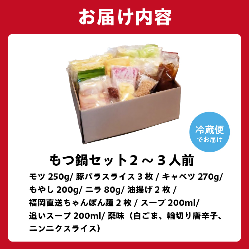 秘伝もつ鍋セット（野菜付き）　2～3人前【0065-001】_イメージ5