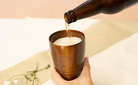 漆こっぷ-曉-壱（ケヤキ：茶） ／ ゆうび 漆塗り 食器 コップ