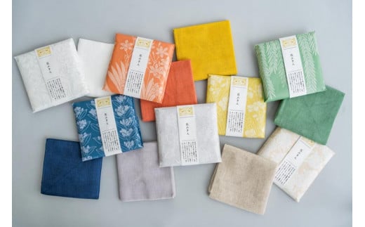 ふきん 花ふきん３枚セット（アソート）蚊帳ふきん 中川政七商店 蚊帳 ふきん 布巾 台ふきん  奈良県 奈良市 I-269 