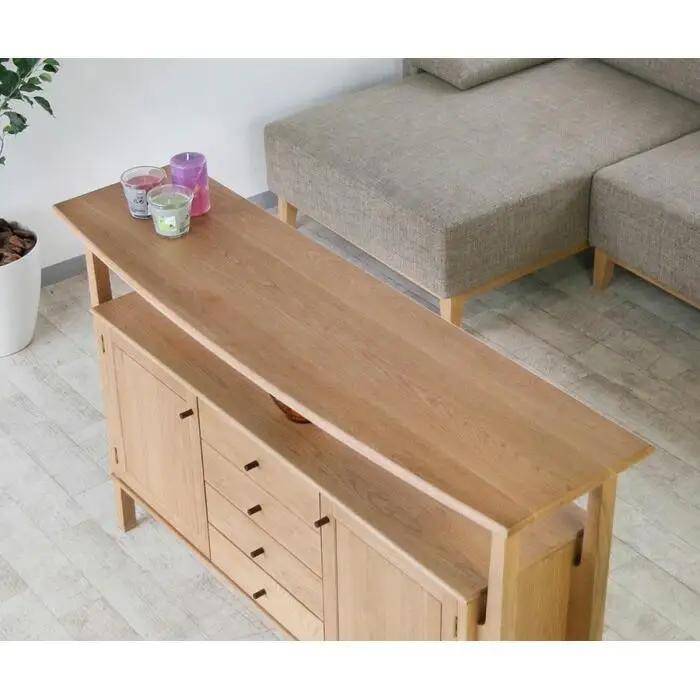旭川家具　山室家具製作所　プロトNo.401キャビネット　ナラ 【 国産 無垢 インテリア 木製 収納 ナチュラル キャビネット リビング ダイニング 北海道 】 _01956