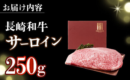 【A4～A5】長崎和牛サーロインステーキ　250g（250g×1枚）【株式会社 MEAT PLUS】[DBS013]
