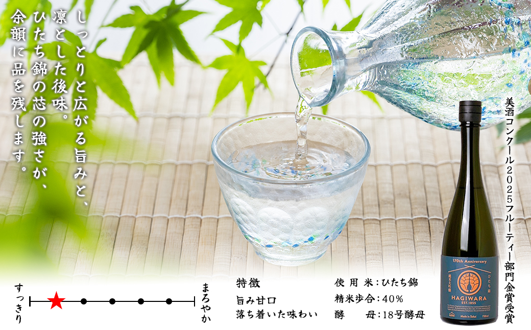 【美酒コンクール2025 金賞受賞】萩原 純米大吟醸 コンプリートセット (720ml×3本) 日本酒 飲み比べ 美山錦 ひたち錦 八反錦 K2677