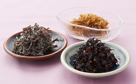 佃煮詰合せ 梅ひじき ちりめん山椒 塩吹昆布 小豆島 佃煮詰合せ【3種】