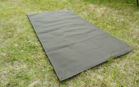 No.405 【フェス・キャンプに最適】帆布グランドシート ／ シート キャンプ用品 パラフィン加工 防水シート 敷物 幕 雨よけ ハトメ付き グランドマット 大阪府