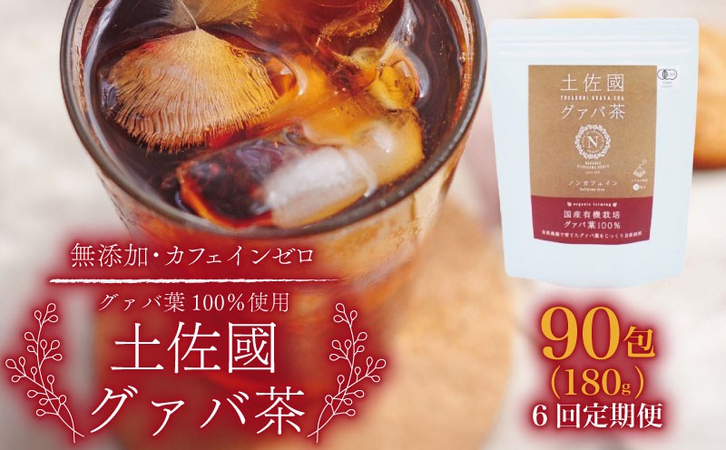 
                  【6回定期便】土佐國グァバ茶2g×30包入り 3個セット | お茶 飲料 茶 おちゃ 飲み物 グアバ 葉 国産 人気 おすすめ 食物繊維 高知県 南国市
                
