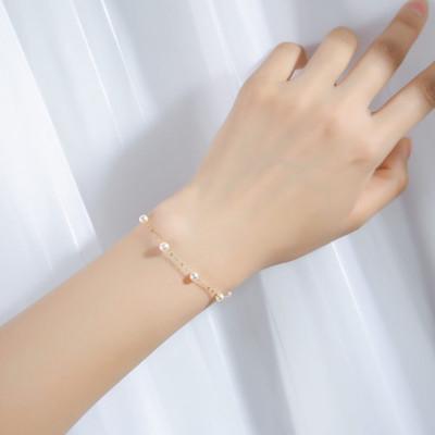 ふるさと納税 志摩市 志摩産 無調色アコヤ真珠 ベビーパール4-4.5ミリ ブレスレット (18cm) |  | 02