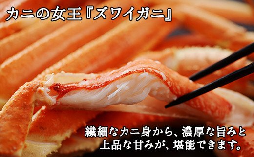 1109. ボイルズワイガニ足 5kg 約10-12人前 食べ方ガイド・専用ハサミ付 カニ かに 蟹