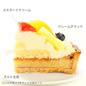 日時指定可 フルーツタルト ケーキ 6号 冷凍 ケーキ ケーキ タルト