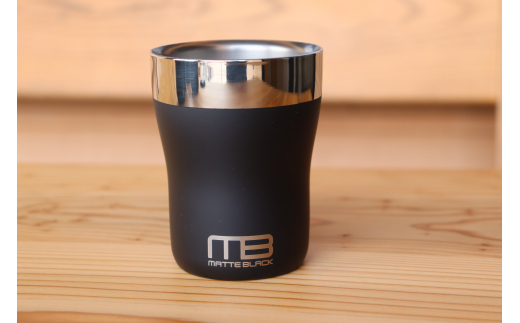 18-8ステンレス 二重構造 マットブラック タンブラー FC010435