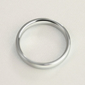 純チタン甲丸リング (幅3mm) 9号 | アクセサリー リング