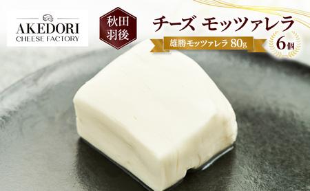 チーズ雄勝モッツァレラ明通りチーズ工房チーズ【80g×6個】
