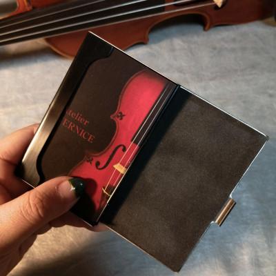 ふるさと納税 ふじみ野市 イタリア・クレモナで修行したバイオリン職人が作る木の名刺ケース【ブラック】 |  | 01