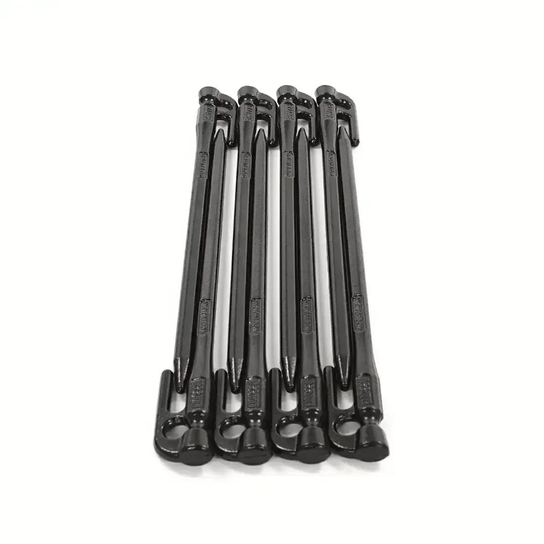 鍛造ペグ エリッゼステーク 28cm ペグ 8本セット 黒