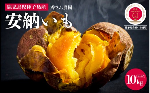【先行予約】安納いも さつまいも 10kg (Sサイズ)【秀さん農園】種子島 焼きいも 焼き芋 本場 安納芋  さつま芋 甘い ねっとり スイーツ おやつ グルメ お取り寄せ おせち 人気 種子島産 返礼品 南種子町 鹿児島 かごしま 【観光物産館トンミー市場】