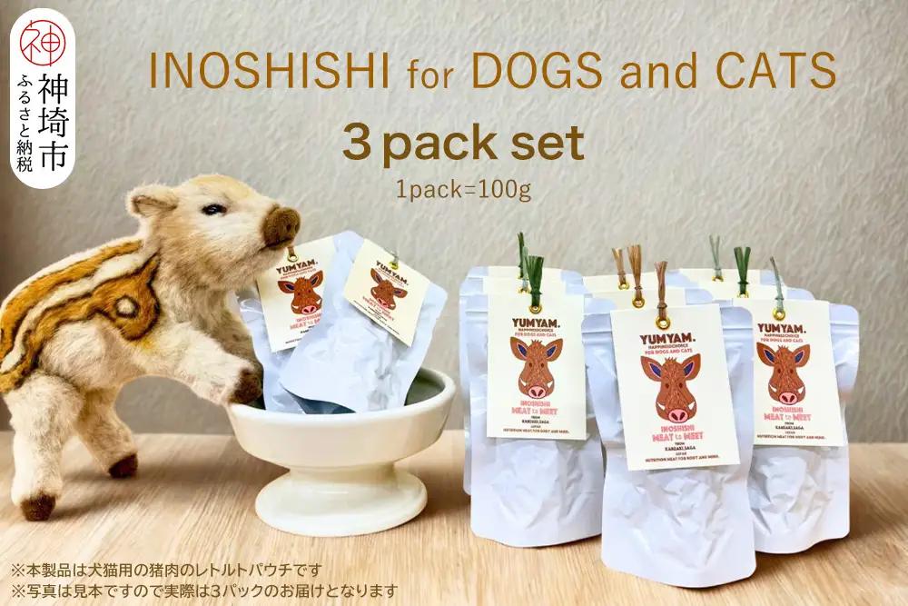 脊振ジビエの YUMYAM.INOSHISHI  MEAT to MEET(100g×3袋)(H121103)