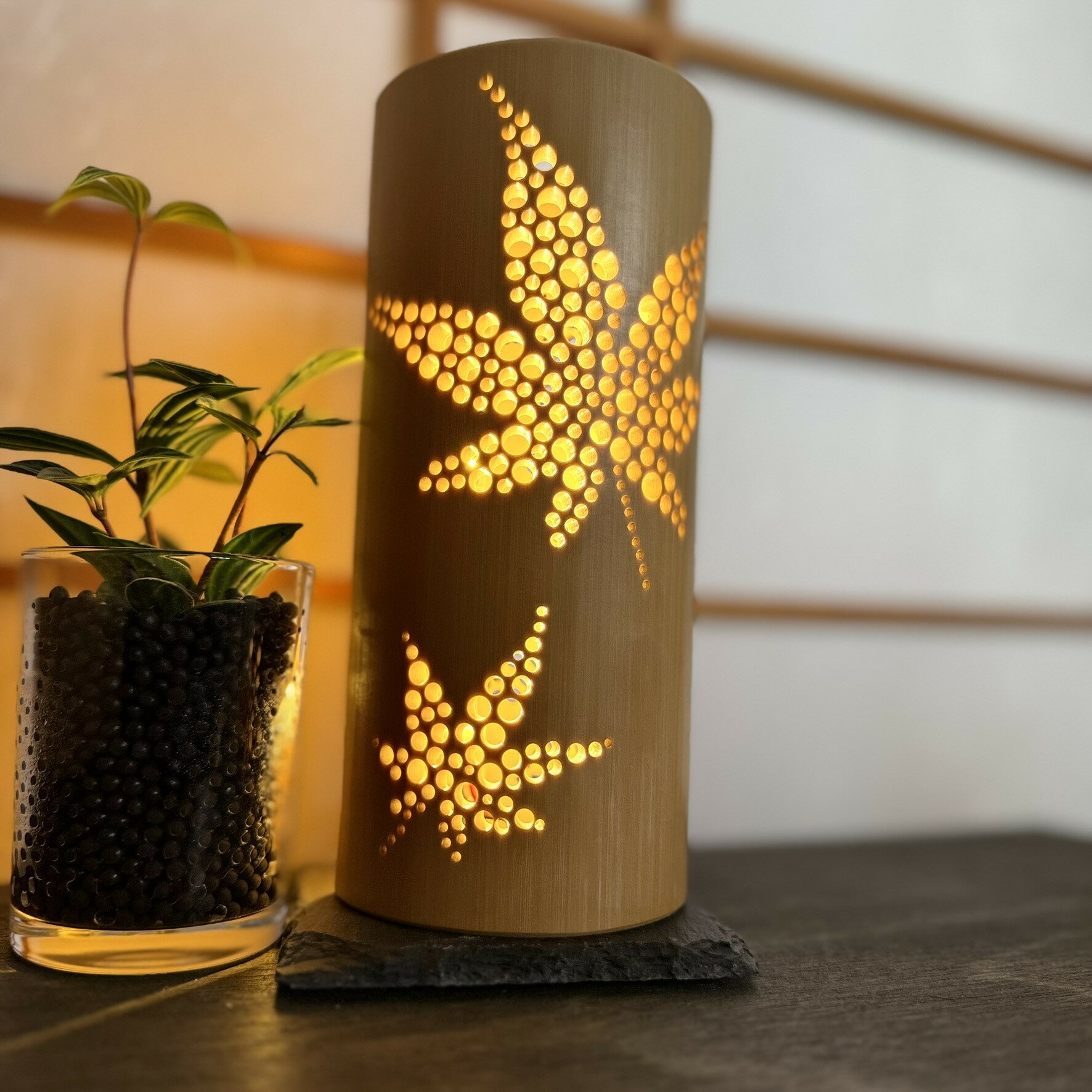 【ふるさと納税】ちくでんき ～竹伝喜～ 日本伝統柄 紅葉 《 テーブルライト フロアライト 国産 竹林 ライト 照明 》 【 兵庫県 高砂市 】